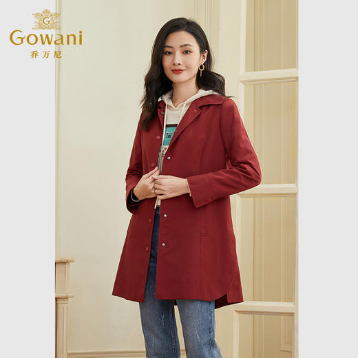 乔万尼春装新款风衣女款韩系宽松外套小个子高级感EF3B800 商品图1