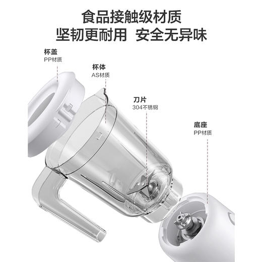 【美的家用榨汁机】多功能家用小型炸果汁杯便携式电动料理搅拌机智能生活 商品图0