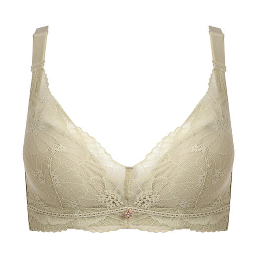 都市丽人舒软挺塑轻塑AB杯调整型文胸蕾丝中厚3/4杯塑身文胸四排扣无钢圈LJ21M3 商品图6