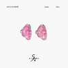 ATELIERSO 22AW果冻系列 果冻包裹翅膀耳钉 樱花粉 商品缩略图0