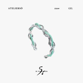 ATELIERSO 22AW果冻系列 果冻翅膀皮绳串珠颈圈