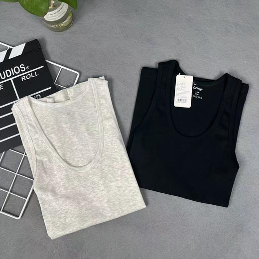 【清仓】 Q3-3宇风 细螺纹背心 窄肩款 全棉背心H109 商品图7