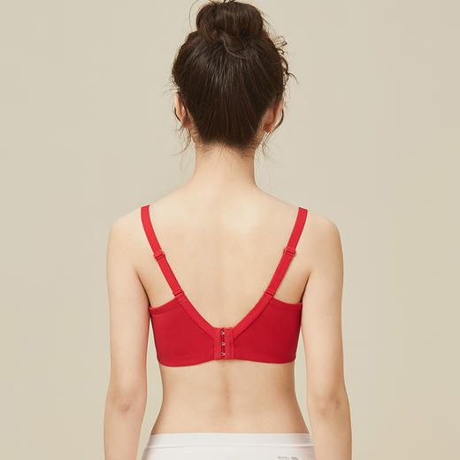 都市丽人聚拢升杯聚拢杯B杯常规内衣蕾丝中厚3/4杯文胸三排扣无钢圈YB25A6 商品图2