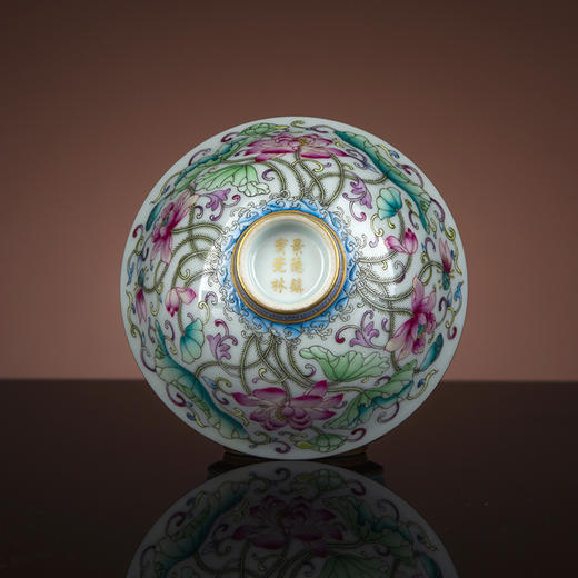 珐琅彩荷花斗笠杯 商品图3