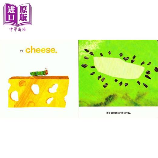 【中商原版】The Very Hungry Caterpillar Can You Guess Food 艾瑞卡尔毛毛虫让你猜猜食物 英文原版儿童绘本 早教纸板书 商品图1