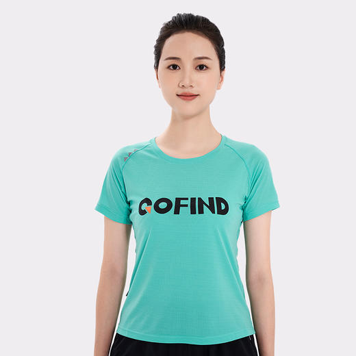 【价值169元|可积分兑换】果凡云感科技系列女士裸感速干运动跑步瑜伽短T恤短袖GTA12134 商品图3