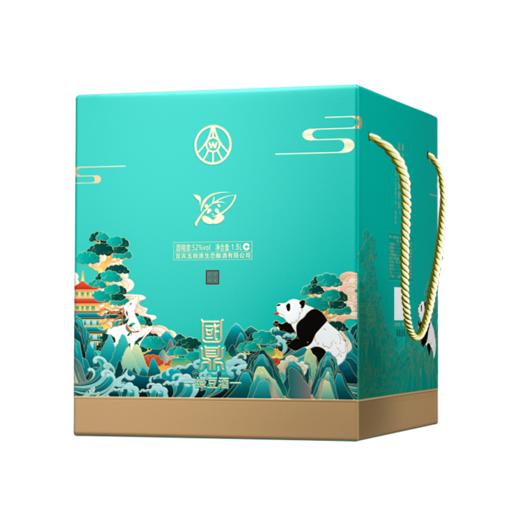 宜宾五粮液生态酿酒公司 国鼎金荷熊猫52度1.5L一坛 礼盒装 植物类露酒 绿豆酒 商品图3