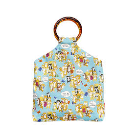 HUJI祤集Amber手提包插画柴柴柴犬