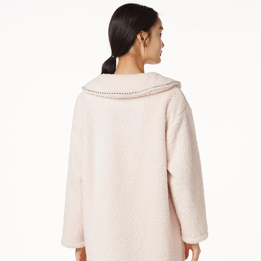 都市丽人生活家居女士法兰绒单件袍珍贝绒厚家居服单件袍睡衣LH27A3 商品图5