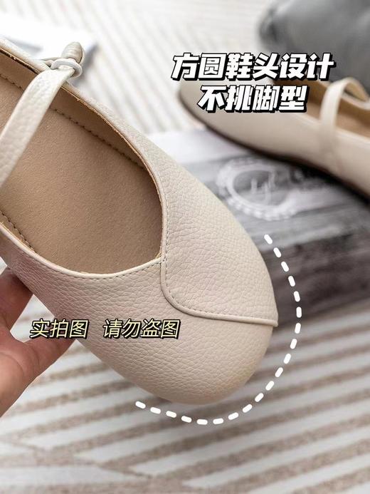 【限时折扣】真软皮玛丽珍平底浅口瓢鞋豆豆鞋 商品图3
