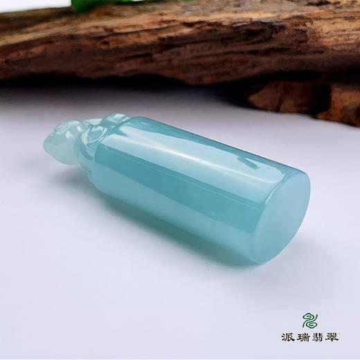 派瑞翡翠 翡翠印章 糯种 绿色 商品图2