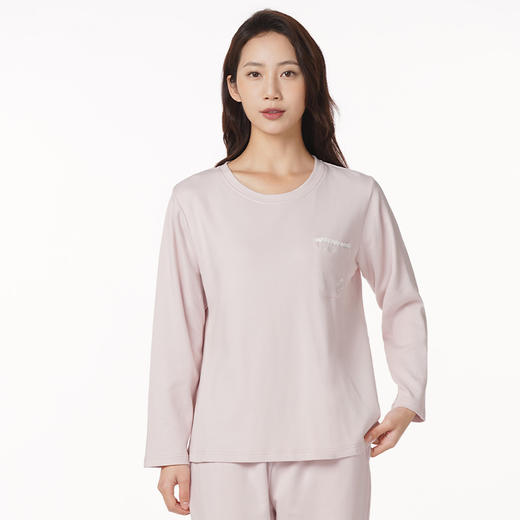 都市丽人生活家居女士特价棉质套装40支TC65/35中家居服长袖睡衣LH22J5 商品图0