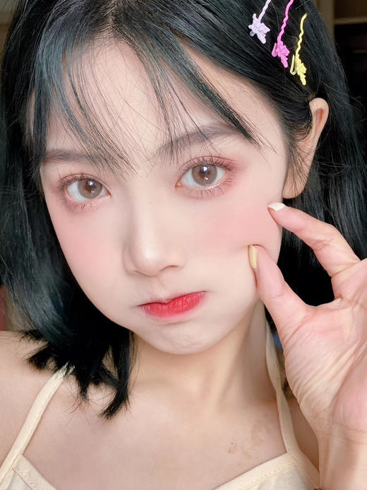 <月抛大直径>Lillilly-栗子烧14.5mm【月抛0-1000度 含525/575】【缺货度数250/300/325/400缺】 商品图2