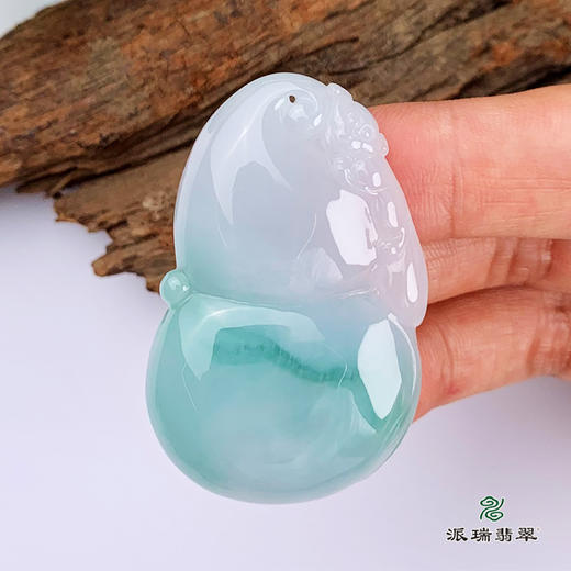 派瑞翡翠 翡翠挂件 糯种 飘花 商品图2