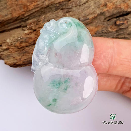 派瑞翡翠 翡翠挂件 糯种 飘花 商品图3