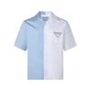 PRADA/普拉达【22春夏新款】男士棉质Double Match宽松版休闲短袖衬衫 UCS406 10HH S 212 商品缩略图0