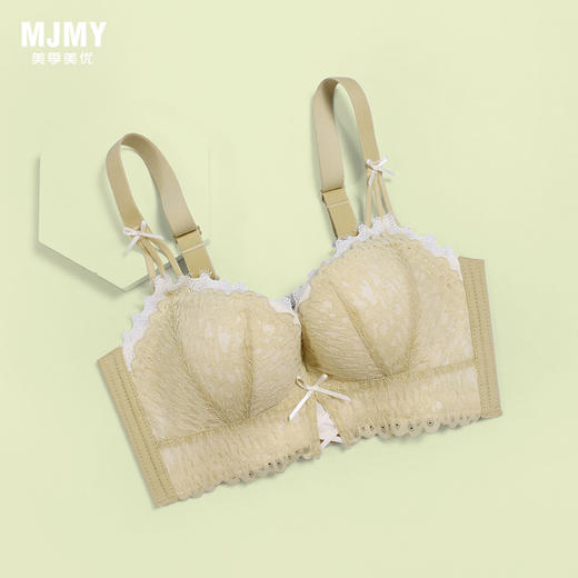 美季美优法式撞色蕾丝文胸W253B09 商品图0