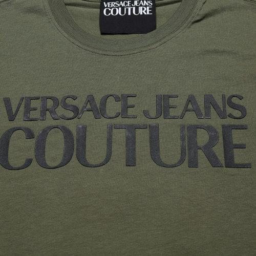 VERSACE JEANS COUTURE/VERSACE JEANS COUTURE 范思哲 2021款 男士短袖T恤 男士棉质圆领短袖T恤 B3GWA7TA 30454 商品图13