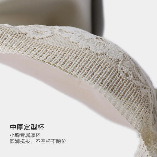 美季美优清新蕾丝中厚杯文胸W253A01 商品图2