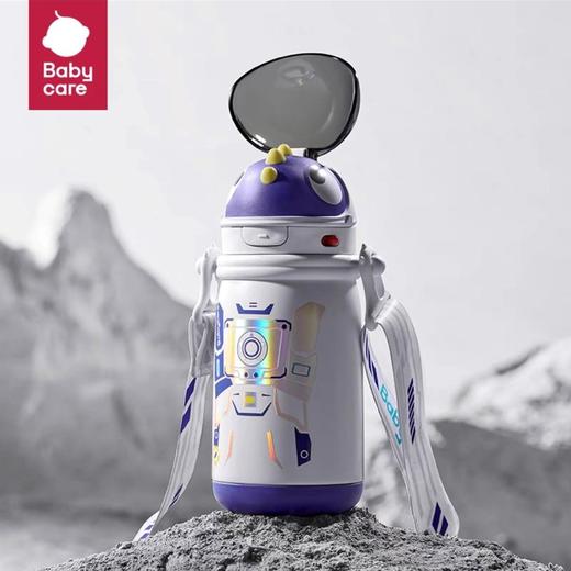 Babycare霸王龙托比保温杯太空恐龙款-450ml-卡塔白-316 商品图0