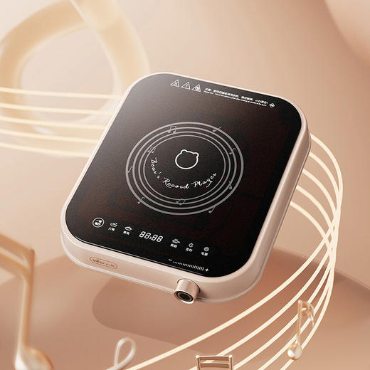 【小程序】小熊(bear)电磁炉 家用大功率2000W 火锅炉 电磁灶 智能定时 温度可调 电灶防水黑色微晶面板 DCL-A22Q5 商品图3