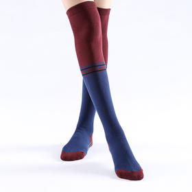 棉质防滑瑜伽袜过膝袜舞蹈健身瑜伽袜蹦床舞蹈普拉提袜子