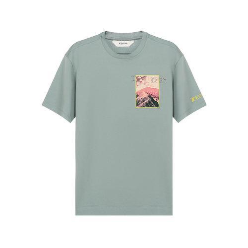 Z ZEGNA/杰尼亚 2021款 男士短袖T恤 男士棉质圆领短袖T恤 VW372 ZZ650Y 商品图0