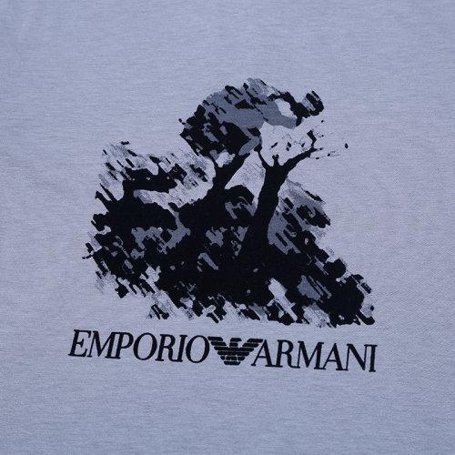 Emporio Armani/安普里奥阿玛尼【21秋冬新款】男士短袖T恤棉质圆领LOGO印花图案 6K1T6Q 1JQ4Z 商品图8