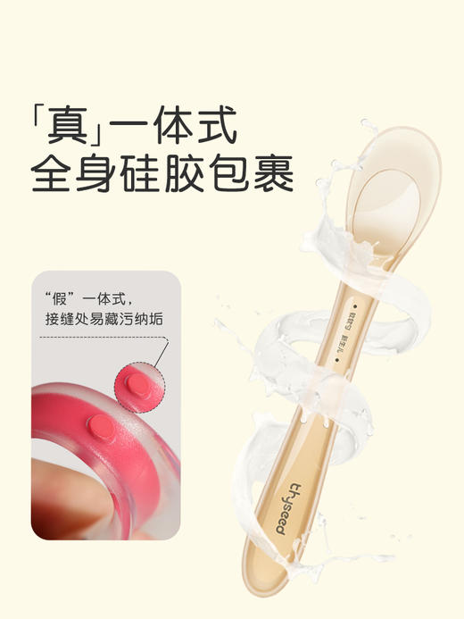 世喜硅胶勺子新生婴儿 宝宝辅食勺子喂水硅胶软勺 商品图4