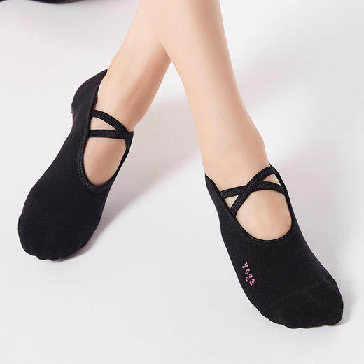 新款女士瑜伽袜子包指露背防滑点胶芭蕾款船袜批发定做 商品图3