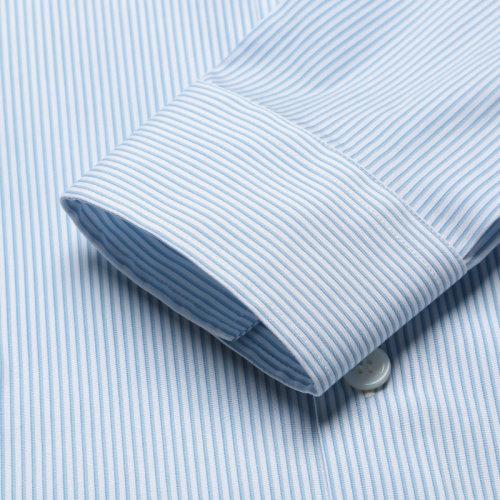 BURBERRY/博柏利【21秋冬新款】男士长袖衬衫 男款棉质长袖衬衫条纹徽标饰扣 80427731 商品图3