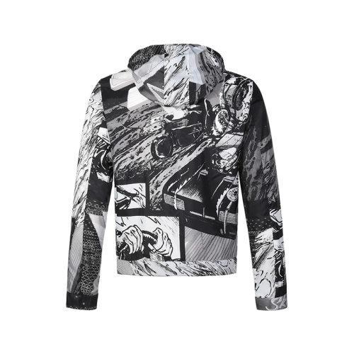 Emporio Armani/安普里奥阿玛尼【22春夏新款】男士赛车胶囊系列锦纶连帽夹克上衣外套皮肤衣 I1R410 I1018 商品图1