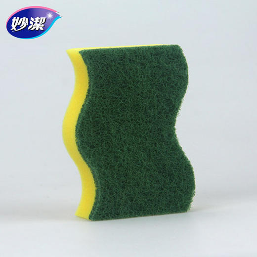 「商超同款！单包两片装」妙洁海绵百洁布 擦洗碗布海绵擦刷厨房用品清洁工具洗碗盘 商品图2