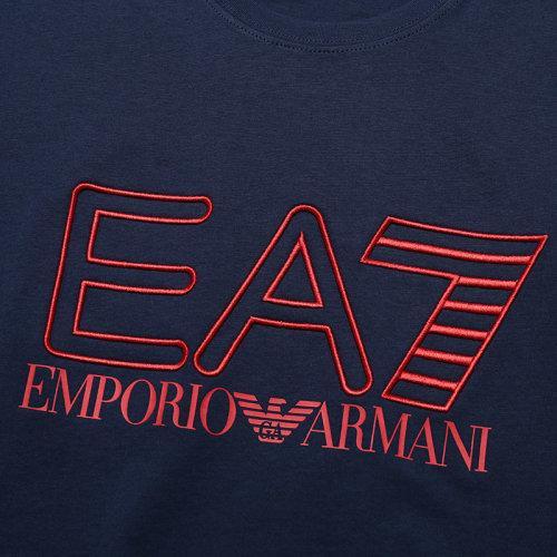 EA7/EA7 男士短袖T恤 男士棉质圆领短袖T恤 3KPT11 PJ02Z 商品图8