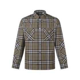 BURBERRY/博柏利【21秋冬新款】男士长袖衬衫 男款棉质长袖衬衫格纹 80442181