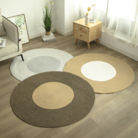 【北欧简约风】出日外贸手工编织复古地毯沙发垫