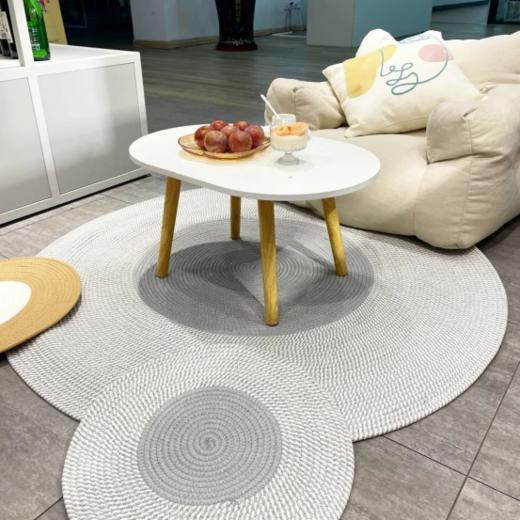【北欧简约风】出日外贸手工编织复古地毯沙发垫 商品图3