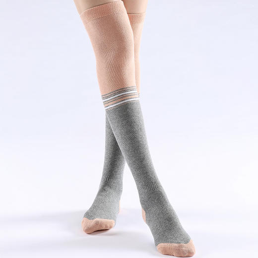 棉质防滑瑜伽袜过膝袜舞蹈健身瑜伽袜蹦床舞蹈普拉提袜子 商品图1