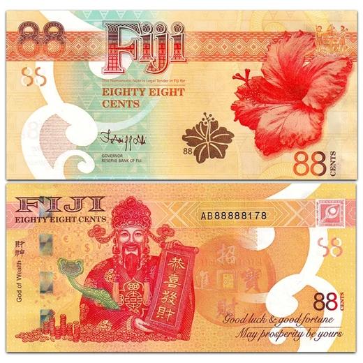 预定！财神面值“88”纪念钞 带荧光！斐济官方发行 商品图3