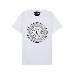 VERSACE JEANS COUTURE/VERSACE JEANS COUTURE 范思哲 2021款 男士短袖T恤 男士棉质圆领短袖T恤 B3GWA7TD 30319