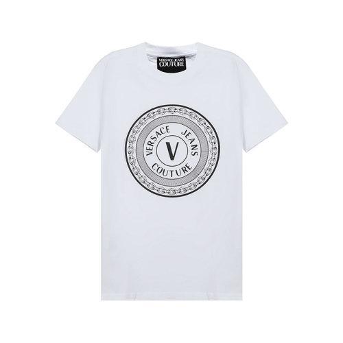 VERSACE JEANS COUTURE/VERSACE JEANS COUTURE 范思哲 2021款 男士短袖T恤 男士棉质圆领短袖T恤 B3GWA7TD 30319 商品图0