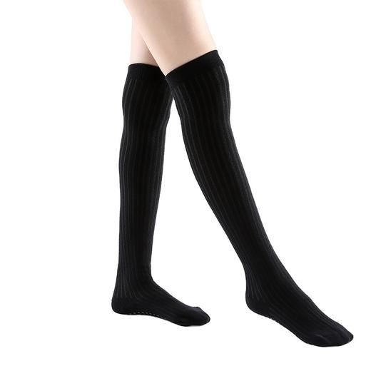 棉质防滑瑜伽袜过膝袜舞蹈健身瑜伽袜蹦床舞蹈普拉提袜子 商品图3