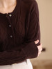 HeyDress法式针织开衫女秋季圆领绞花软糯马海毛简约温柔上衣外套 商品缩略图4