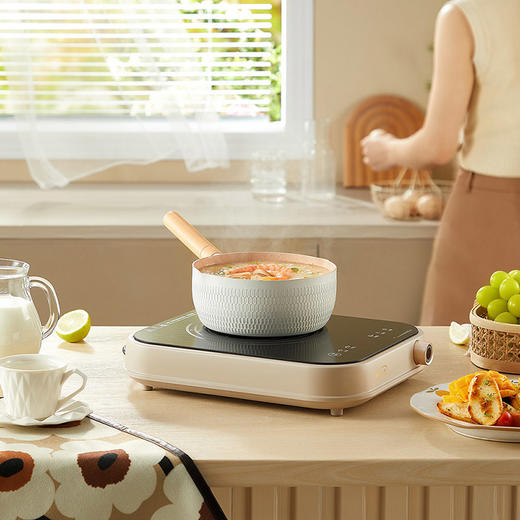 【小程序】小熊(bear)电磁炉 家用大功率2000W 火锅炉 电磁灶 智能定时 温度可调 电灶防水黑色微晶面板 DCL-A22Q5 商品图7