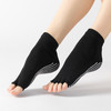 新款女士瑜伽袜子五指露指短筒防滑点胶袜批发 商品缩略图4