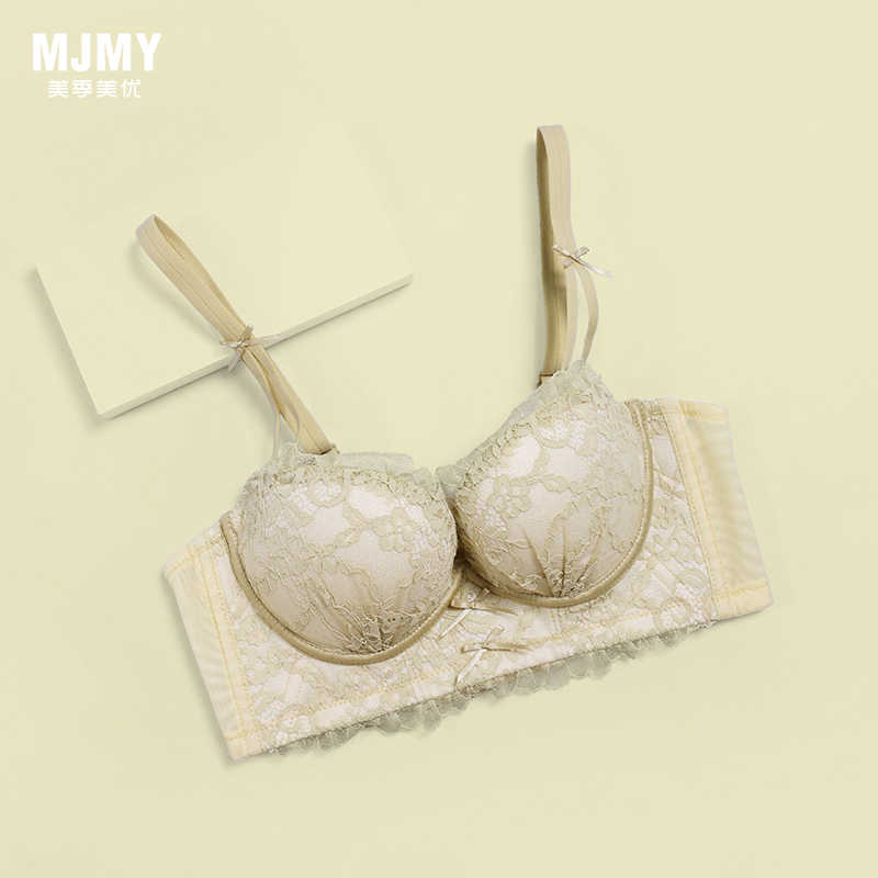 美季美优法式碎花蕾丝文胸W253B08