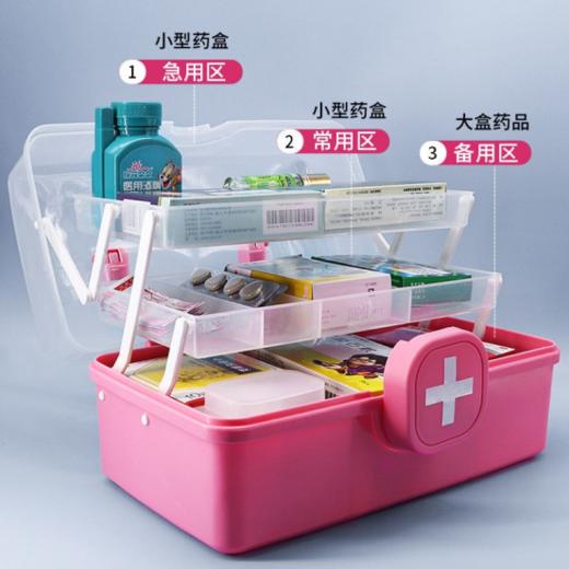 【家居好物 】惠泊鸥加厚医用十字药箱 商品图2