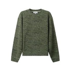 KENZO/高田贤三 男士棉质圆领长袖卫衣运动衫 5SW025 4ML