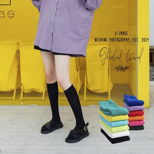 【非瑜伽袜】【新品】小腿袜女潮流黑色袜子地摊瘦腿袜子成人秋冬毛圈袜子加厚 商品图3