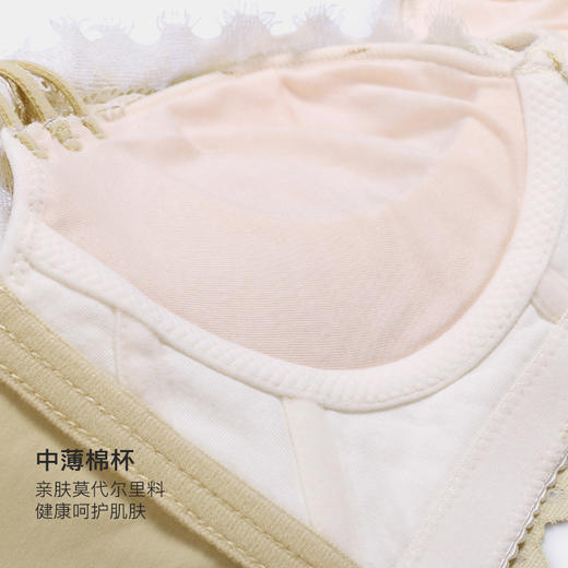 美季美优法式撞色蕾丝文胸W253B09 商品图2